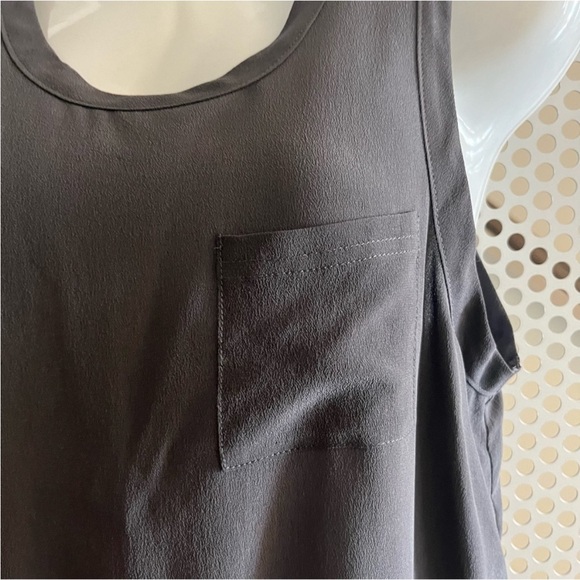 Chaser Silk Tank Style Swim Coverup Size Medium in Vintage Black NW Sample Tag - Picture 5 of 7